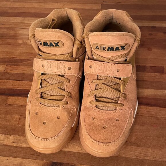 Nike Air Force Max 'Flax'  Phantom Light Brown Suede - Gum Sole  Men's Size 10 - Picture 6 of 9